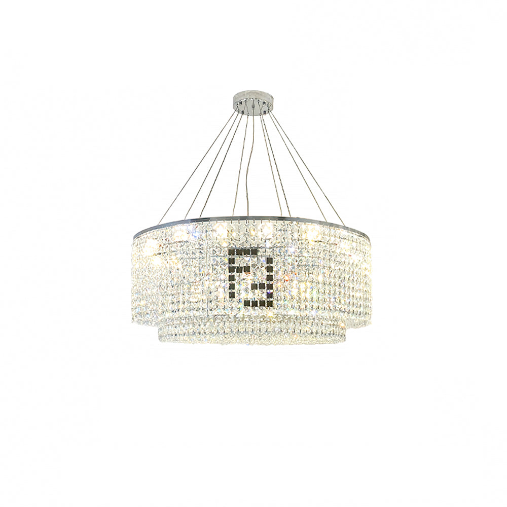 Liliana Round Crystal Chandelier - Lumpaz
