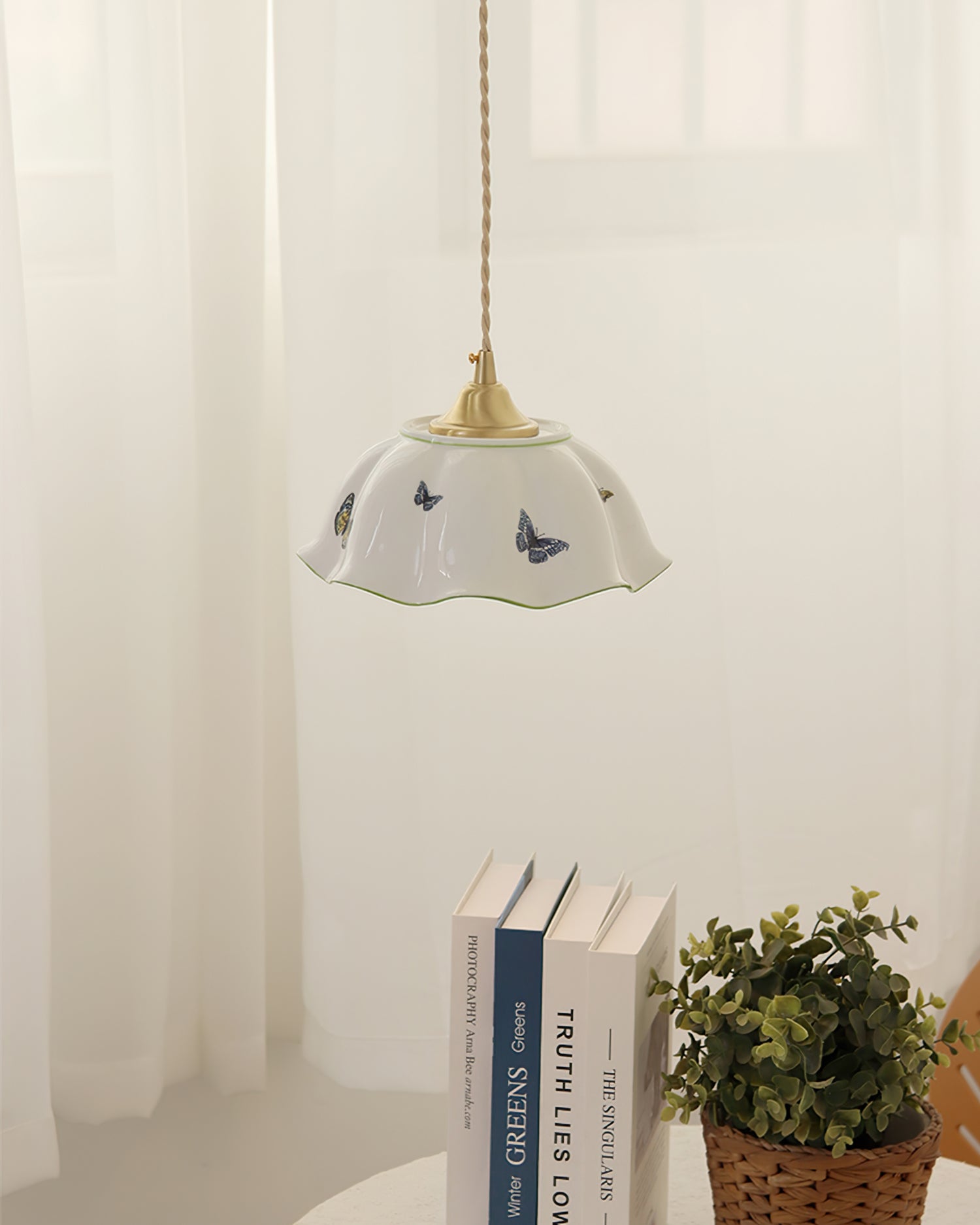 Butterfly Ceramic Pendant Lamp - Lumpaz