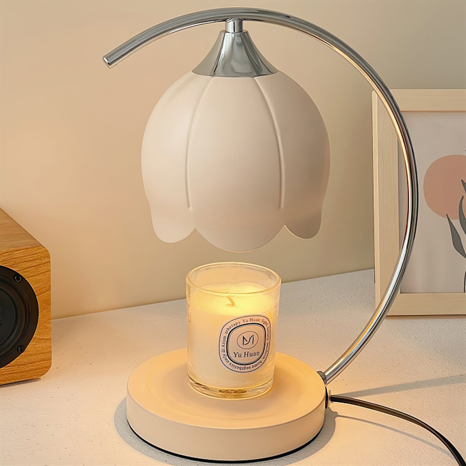 Floral Candle Table Lamp - Lumpaz