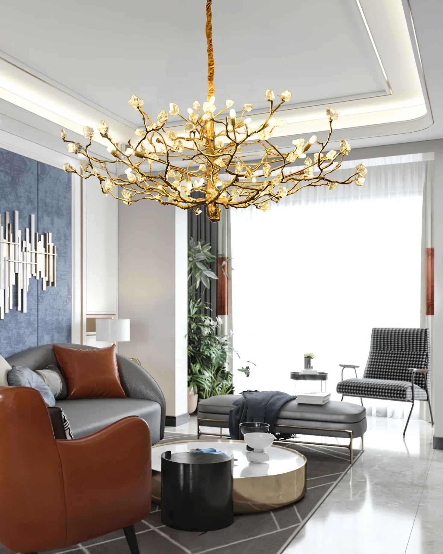 Gemstone Branch Chandelier - Lumpaz