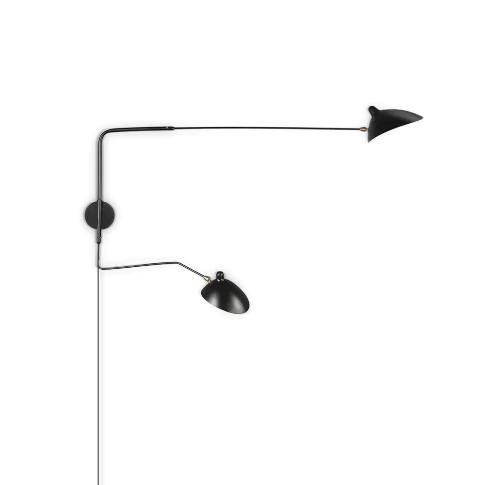 Serge Mouille Plug In Wall Lamp - Lumpaz
