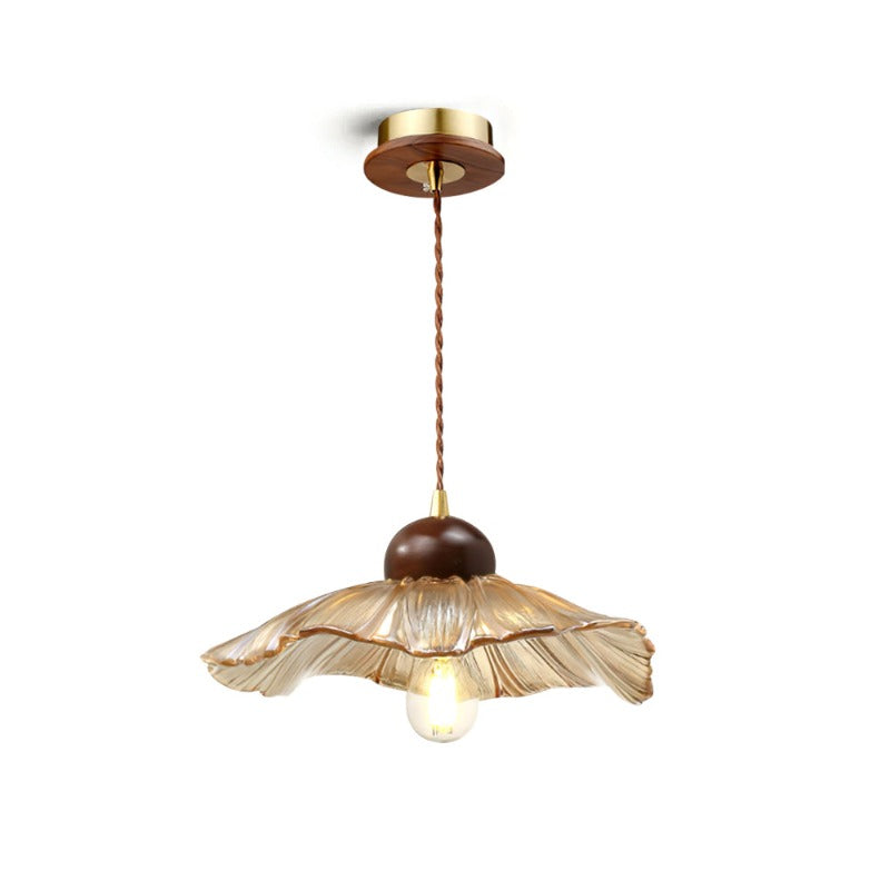 Scalloped Floral Pendant Lamp - Lumpaz