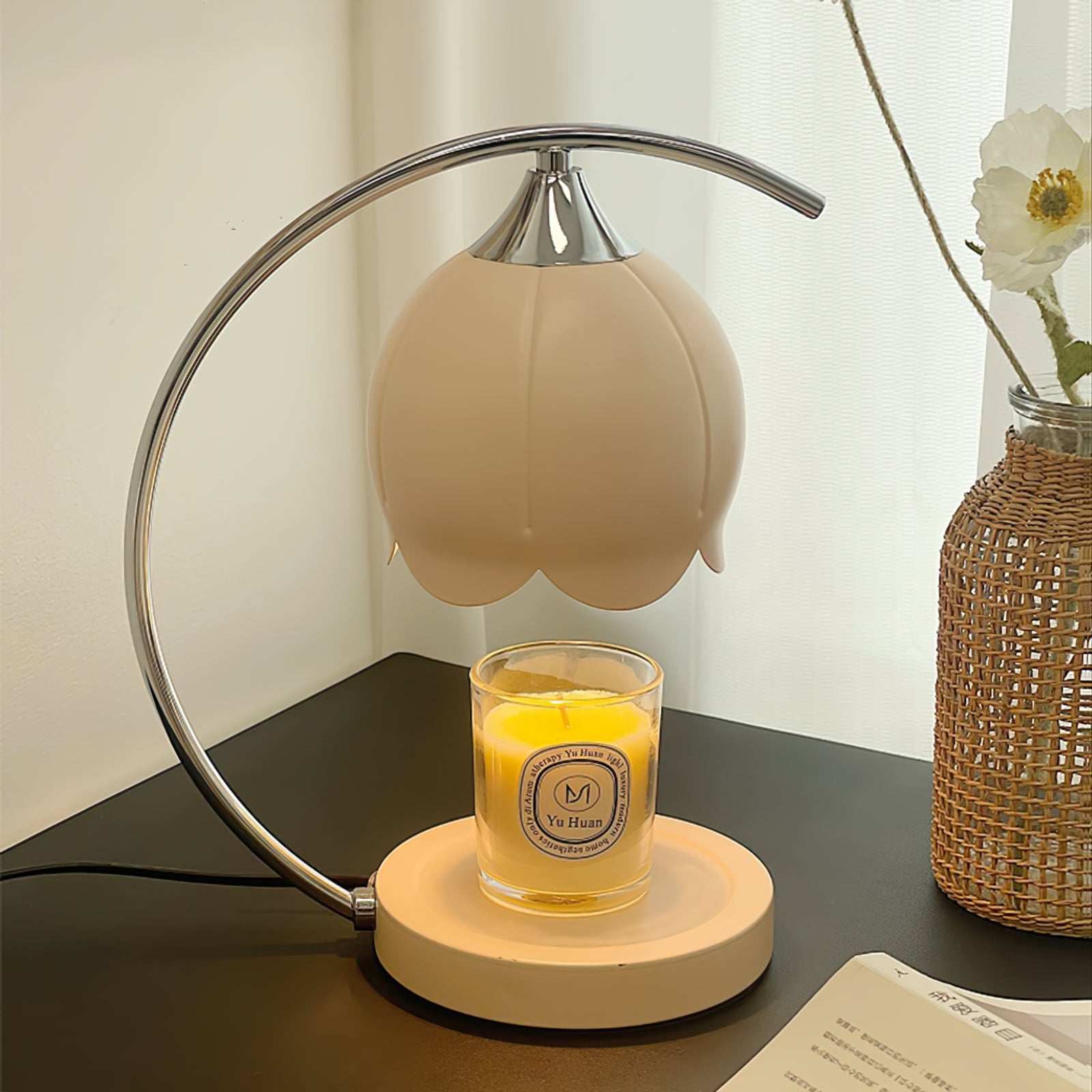 Floral Candle Table Lamp - Lumpaz