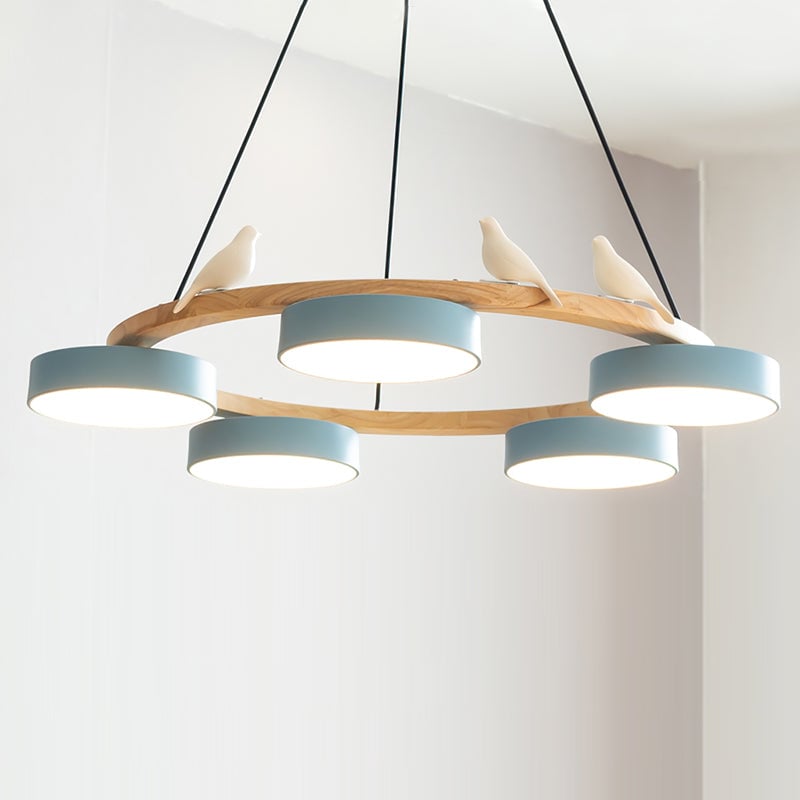 Sienna Bird Round Chandelier - Lumpaz