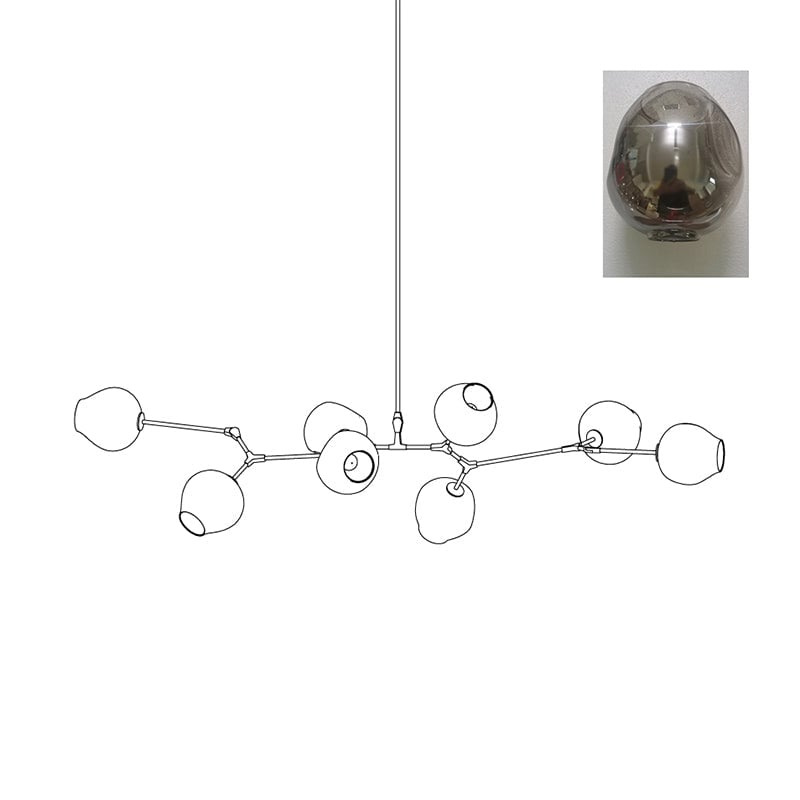 Perry Globe Horizontal Chandelier - Lumpaz