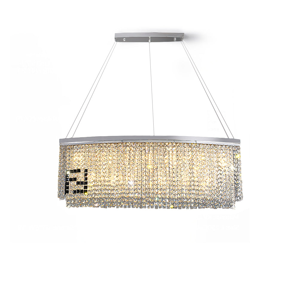 Liliana Rectangle Crystal Chandelier - Lumpaz