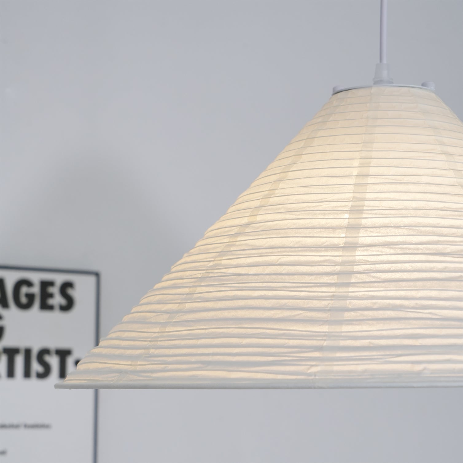 Cone Washi Pendant Light - Lumpaz