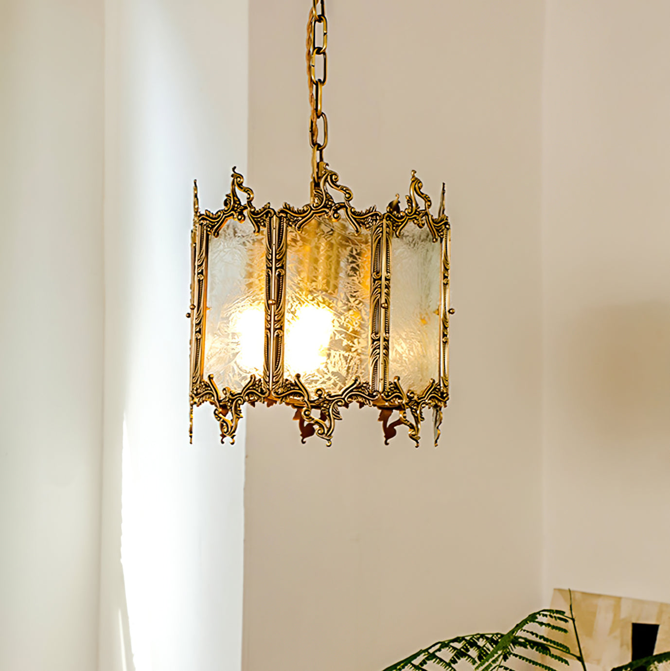 Gorgeous Brass Lantern Pendant Lamp - Lumpaz