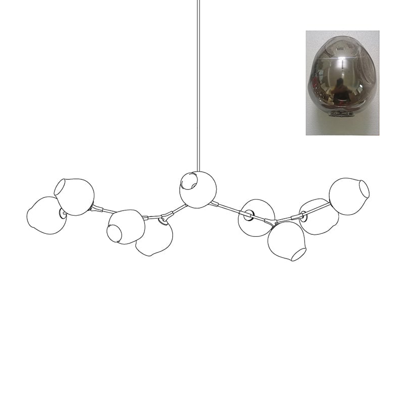 Perry Globe Horizontal Chandelier - Lumpaz