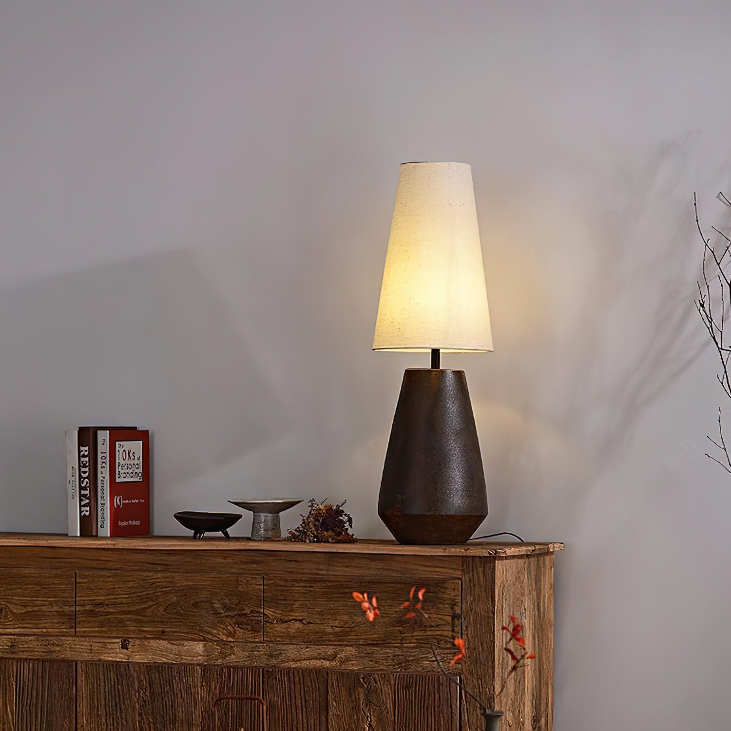 Ceramic Tapered Table Lamp - Lumpaz