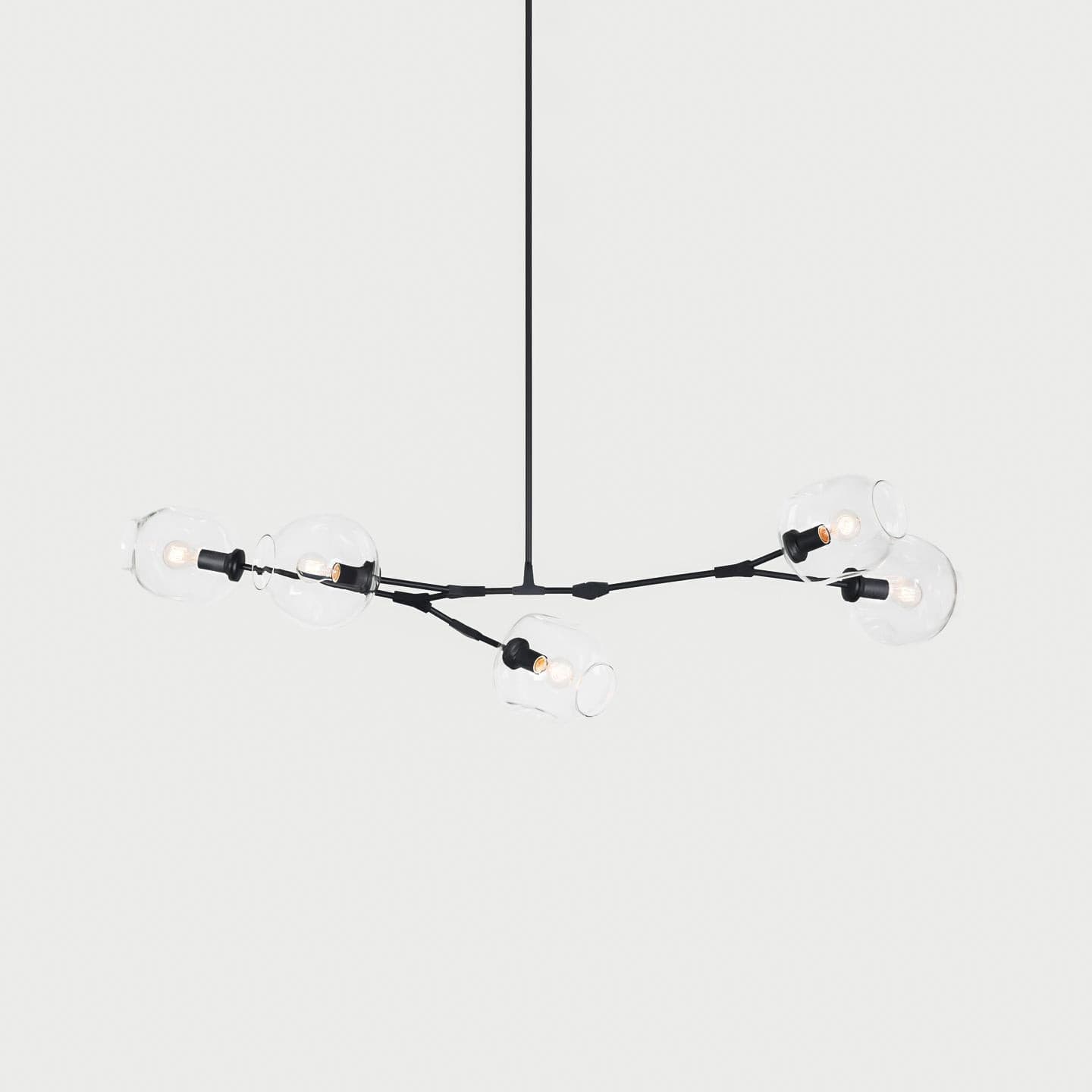 Perry Globe Horizontal Chandelier - Lumpaz