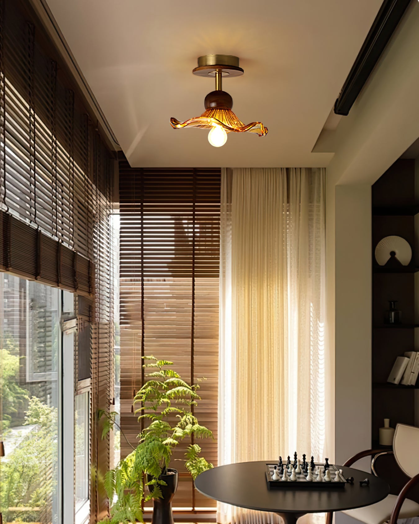 Kapok Wood Ceiling Light - Lumpaz