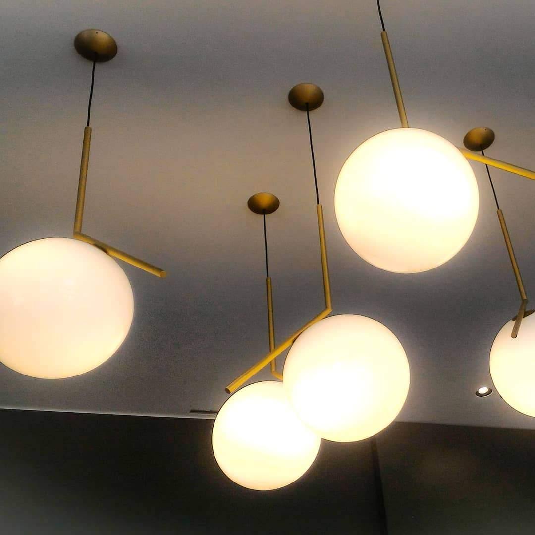 Corner Round Pendant Light - Lumpaz