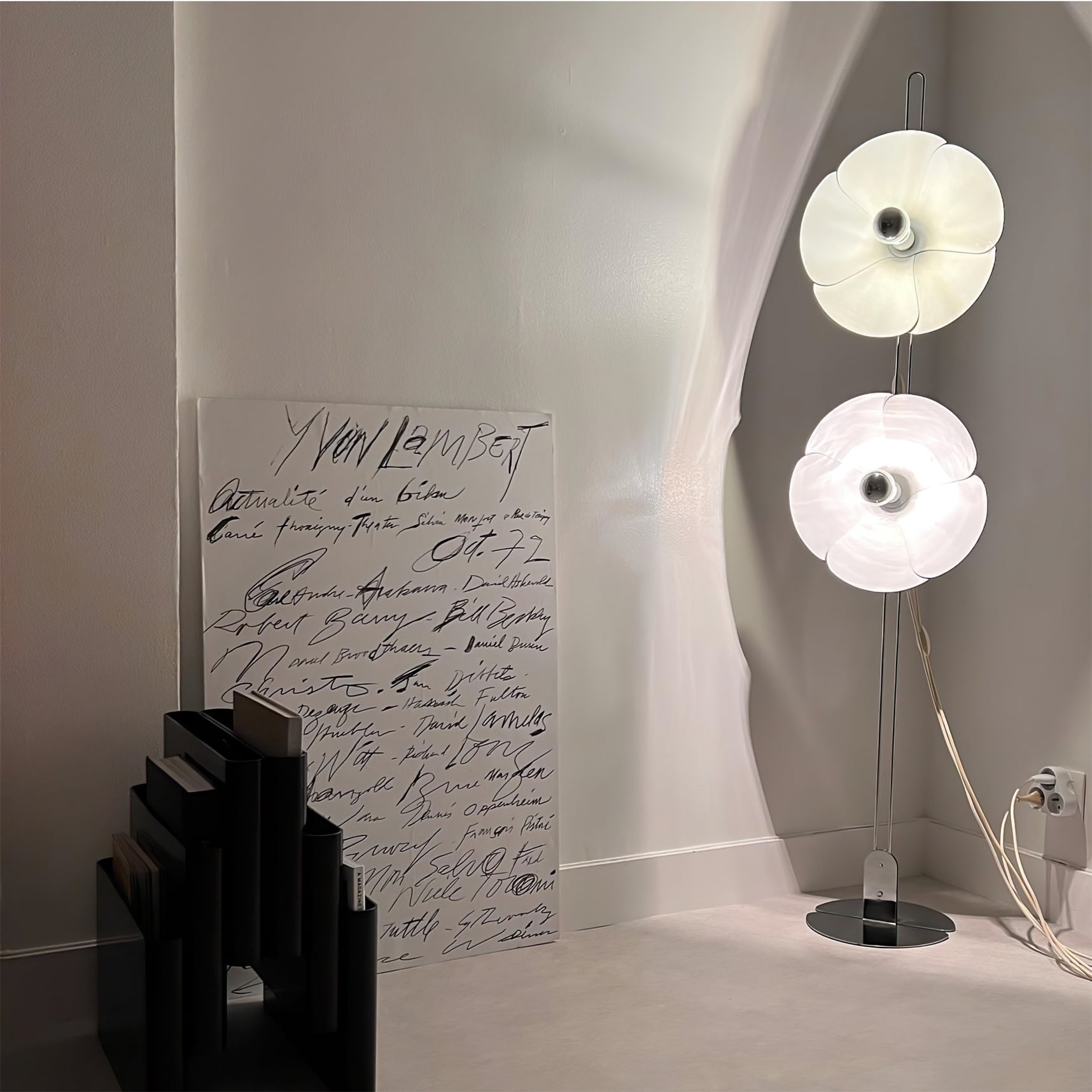 Flower Silver Floor Lamp - Lumpaz