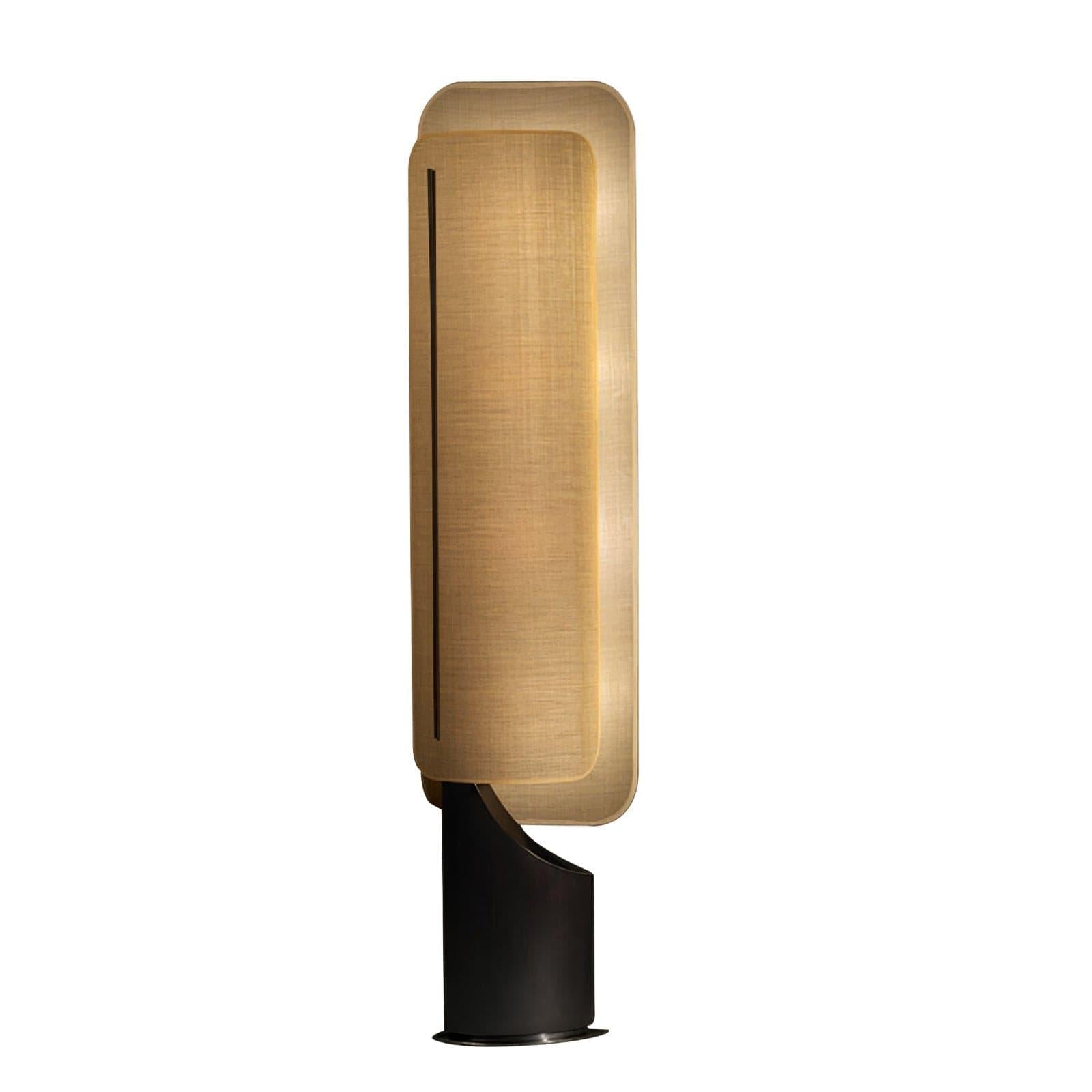 Barrier Linen Floor Lamp - Lumpaz