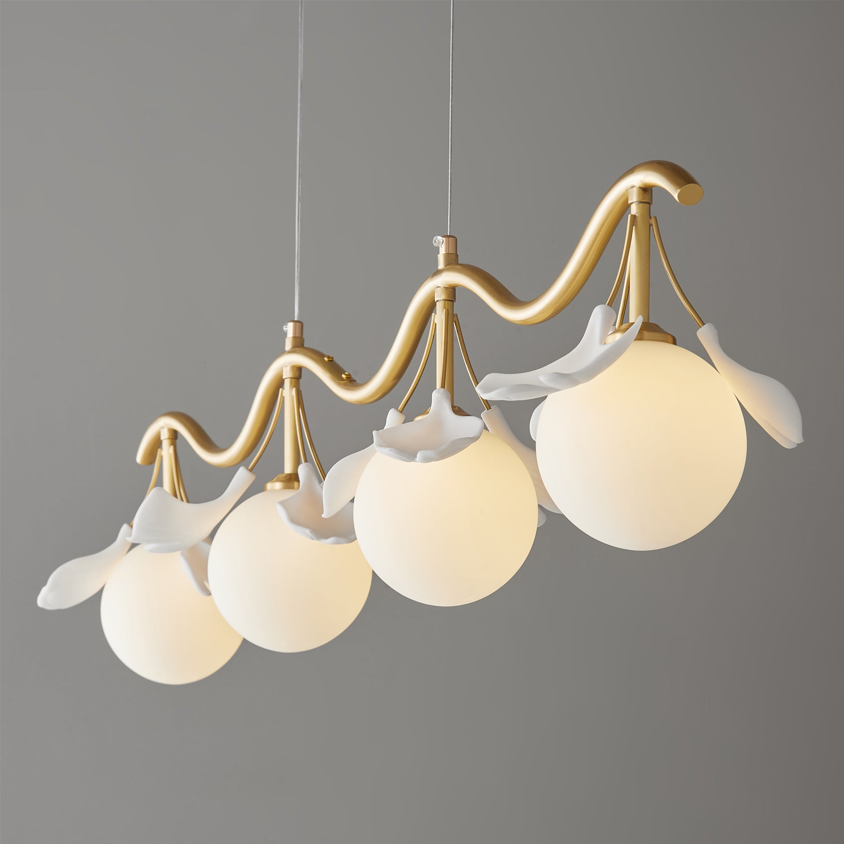 Allanie Gingko Long Chandelier - Lumpaz