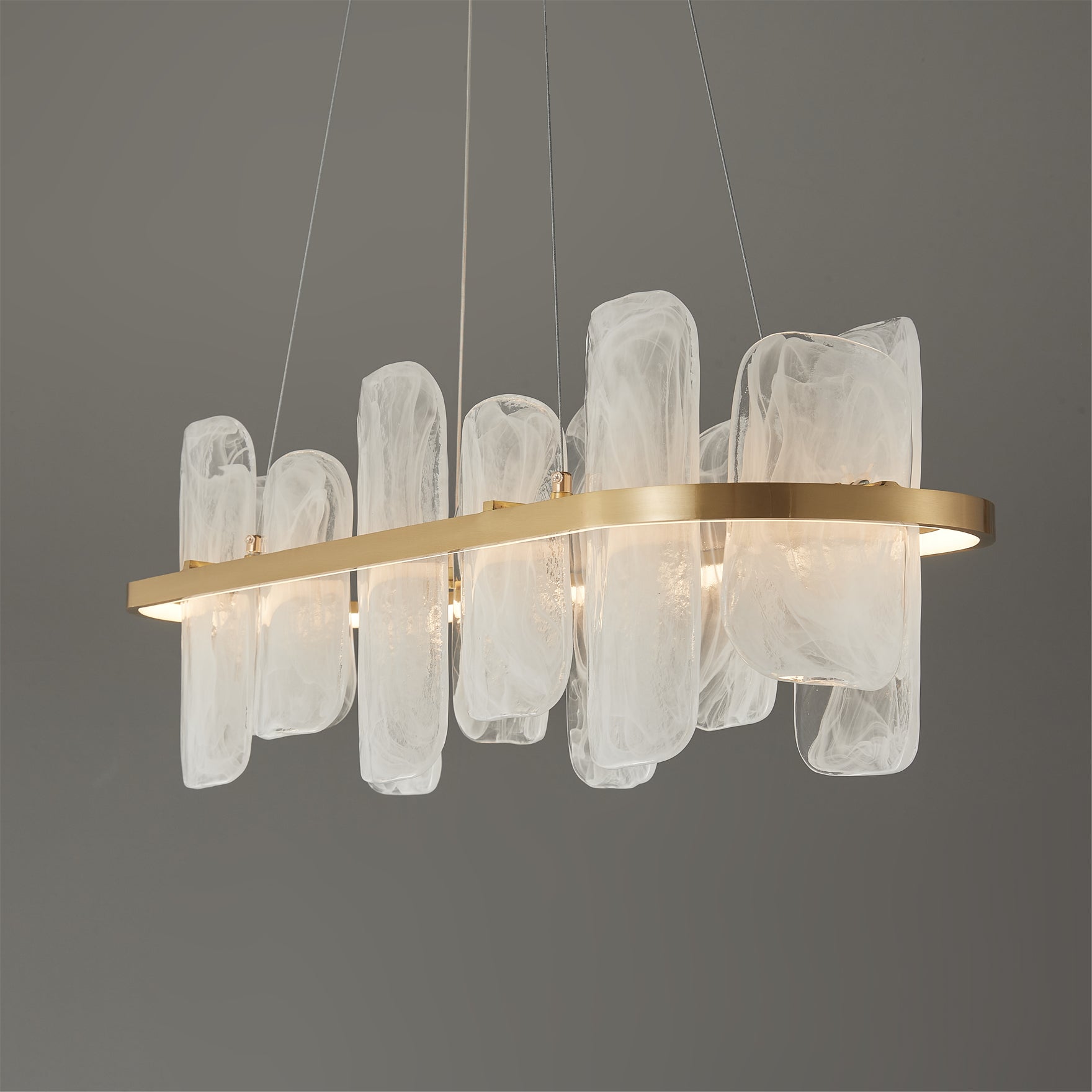 Mille Long Glass Chandelier - Lumpaz