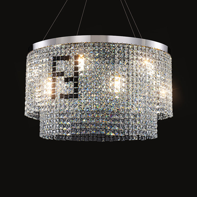 Liliana Round Crystal Chandelier - Lumpaz