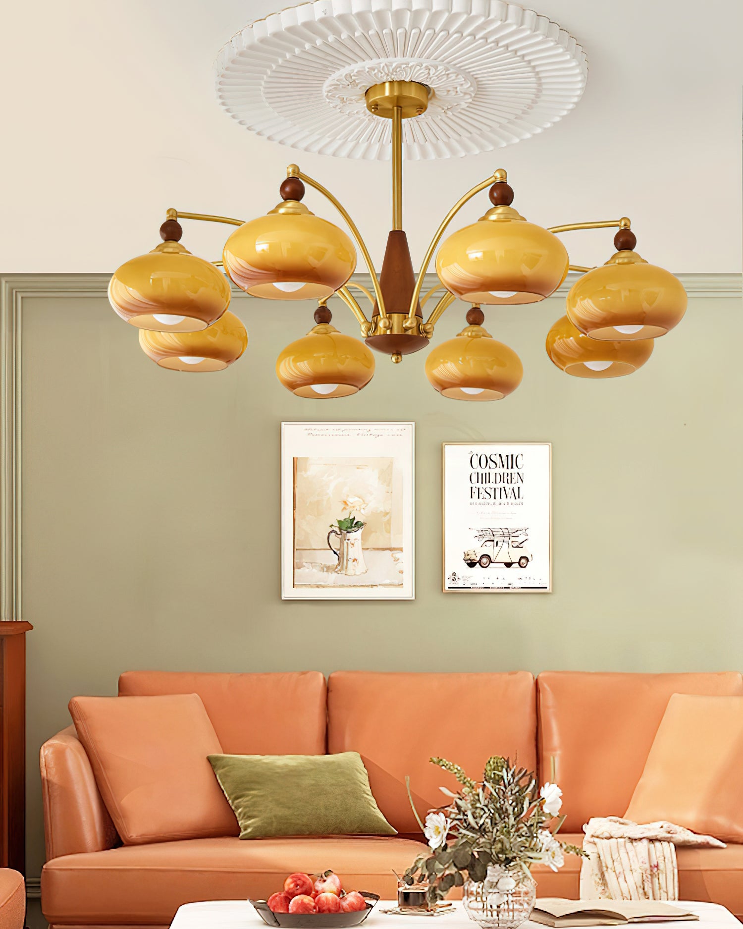 Tillary Wood Chandelier - Lumpaz
