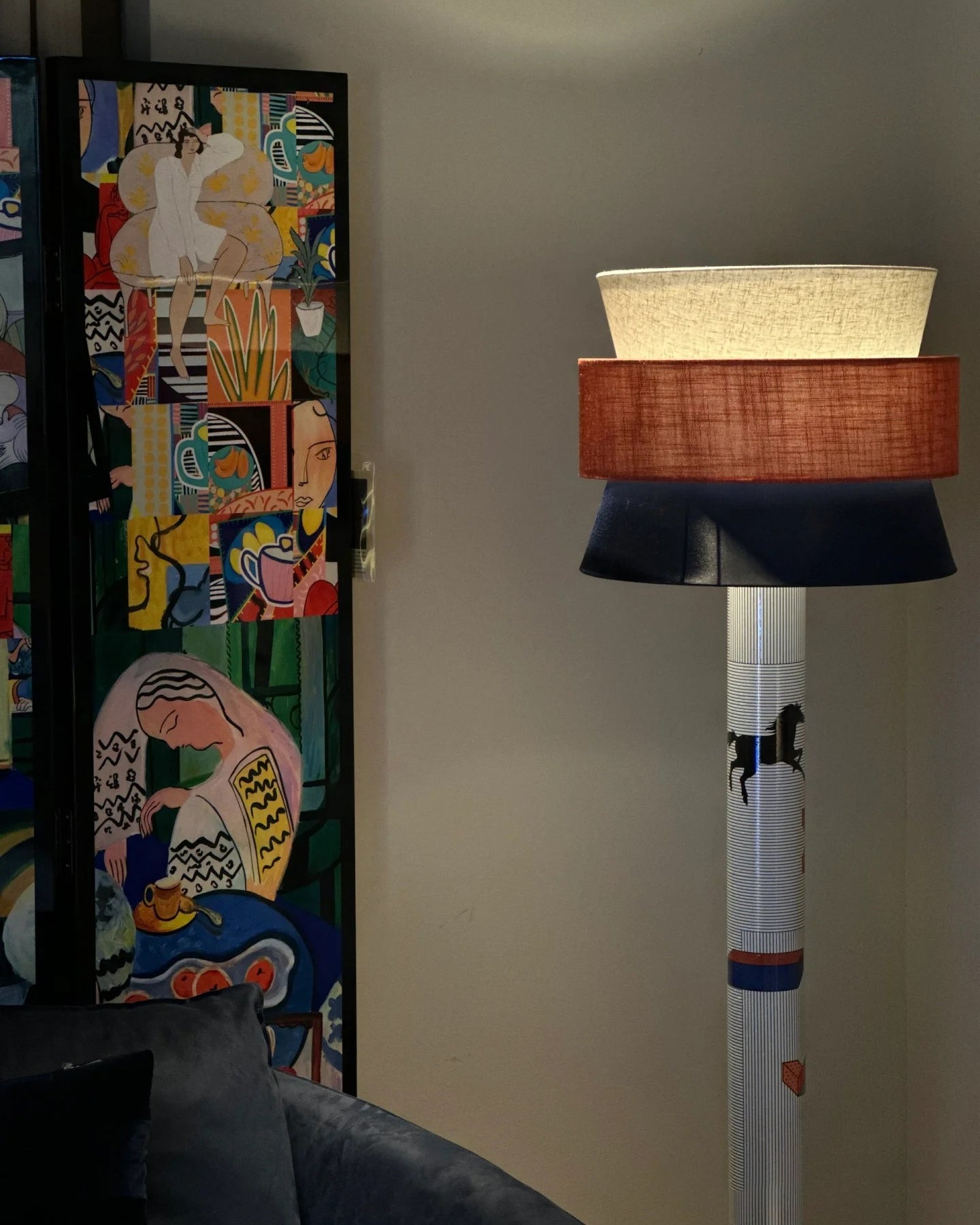 Striped Pony Floor Lamp - Lumpaz