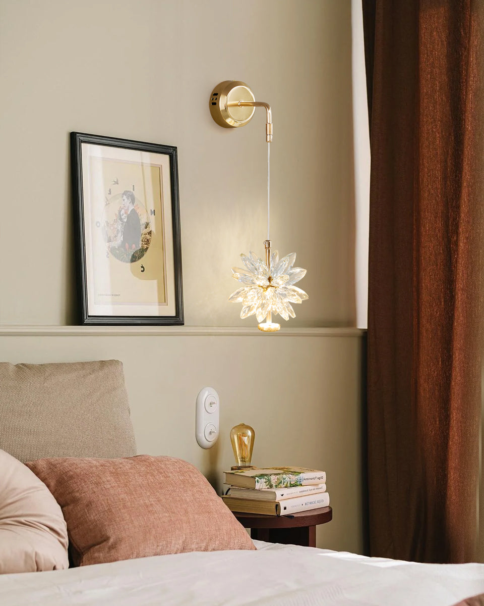Glam Flower Wall Lamp - Lumpaz