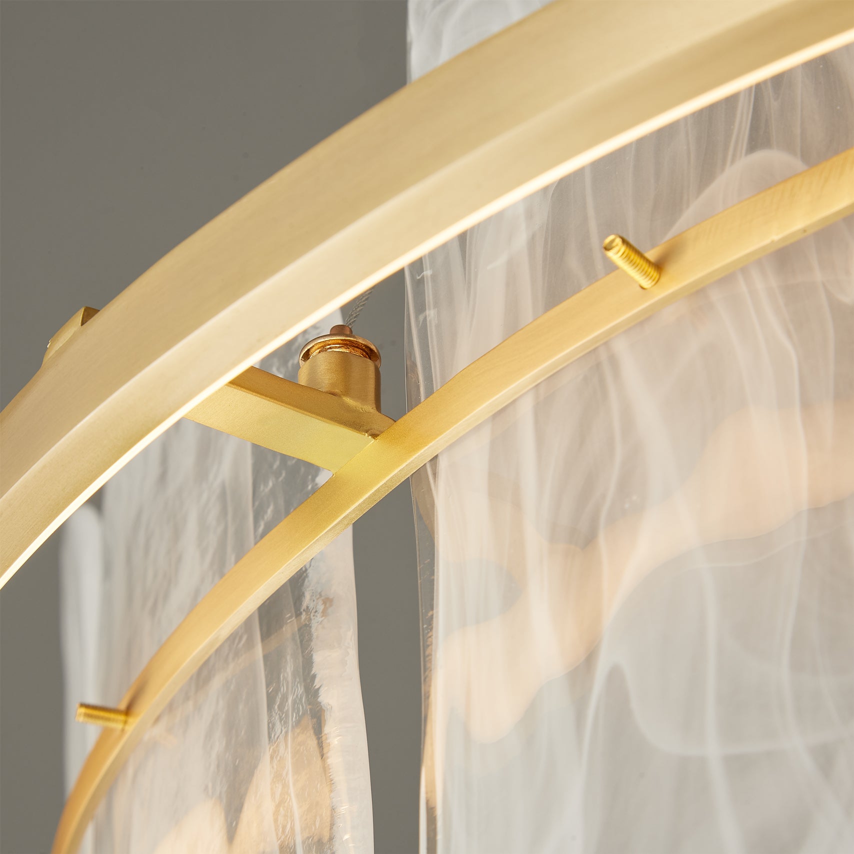 Mille Round Glass Chandelier - Lumpaz