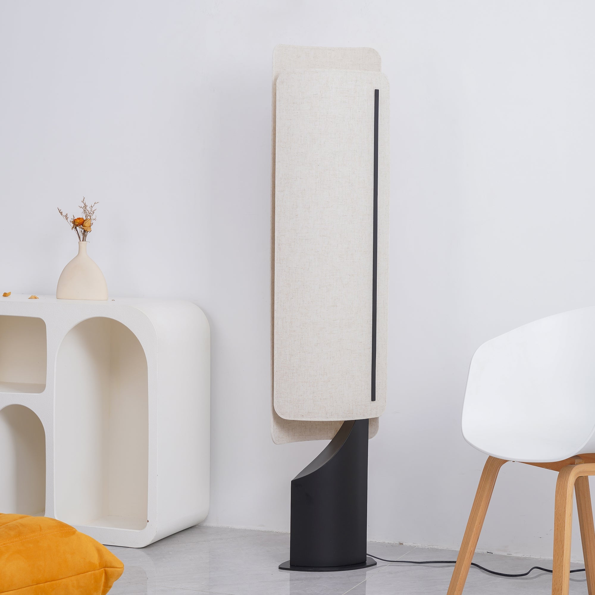 Barrier Linen Floor Lamp - Lumpaz