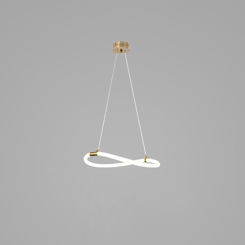 Serpentine Glow Gold Chandelier - Lumpaz