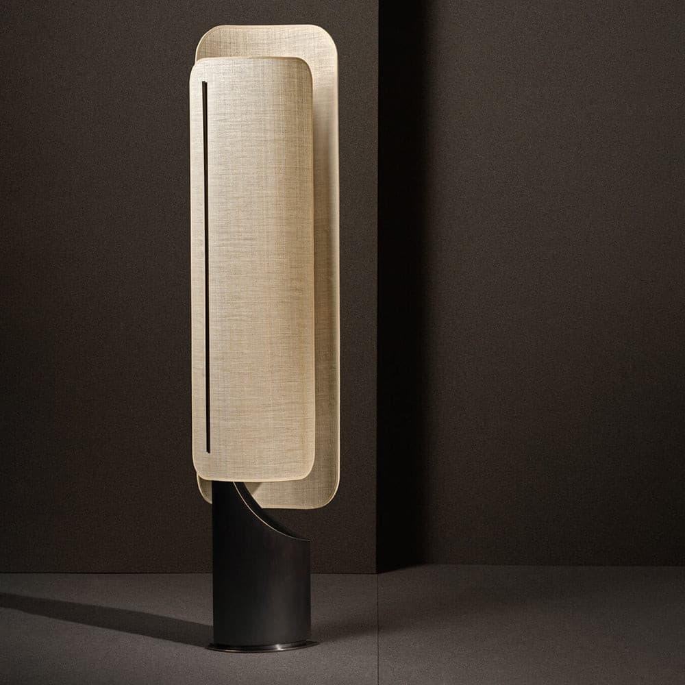 Barrier Linen Floor Lamp - Lumpaz