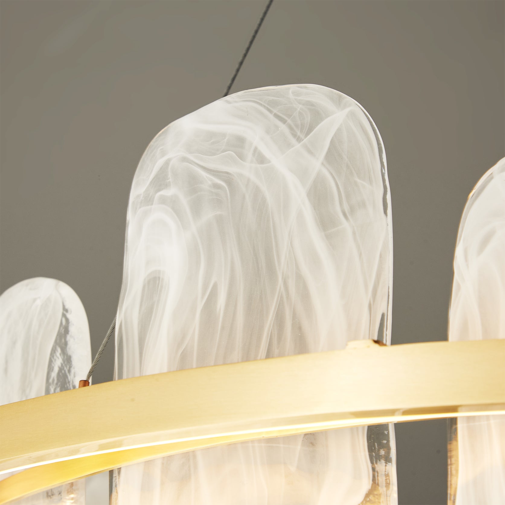 Mille Round Glass Chandelier - Lumpaz