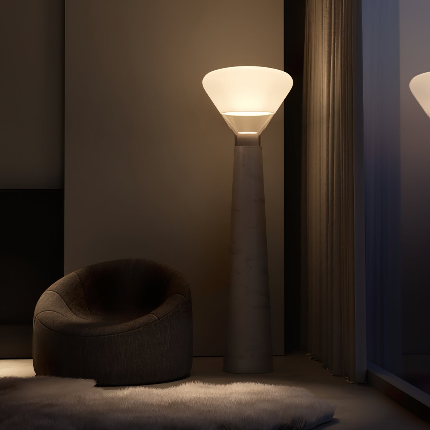 Bella Glass Floor Lamp - Lumpaz