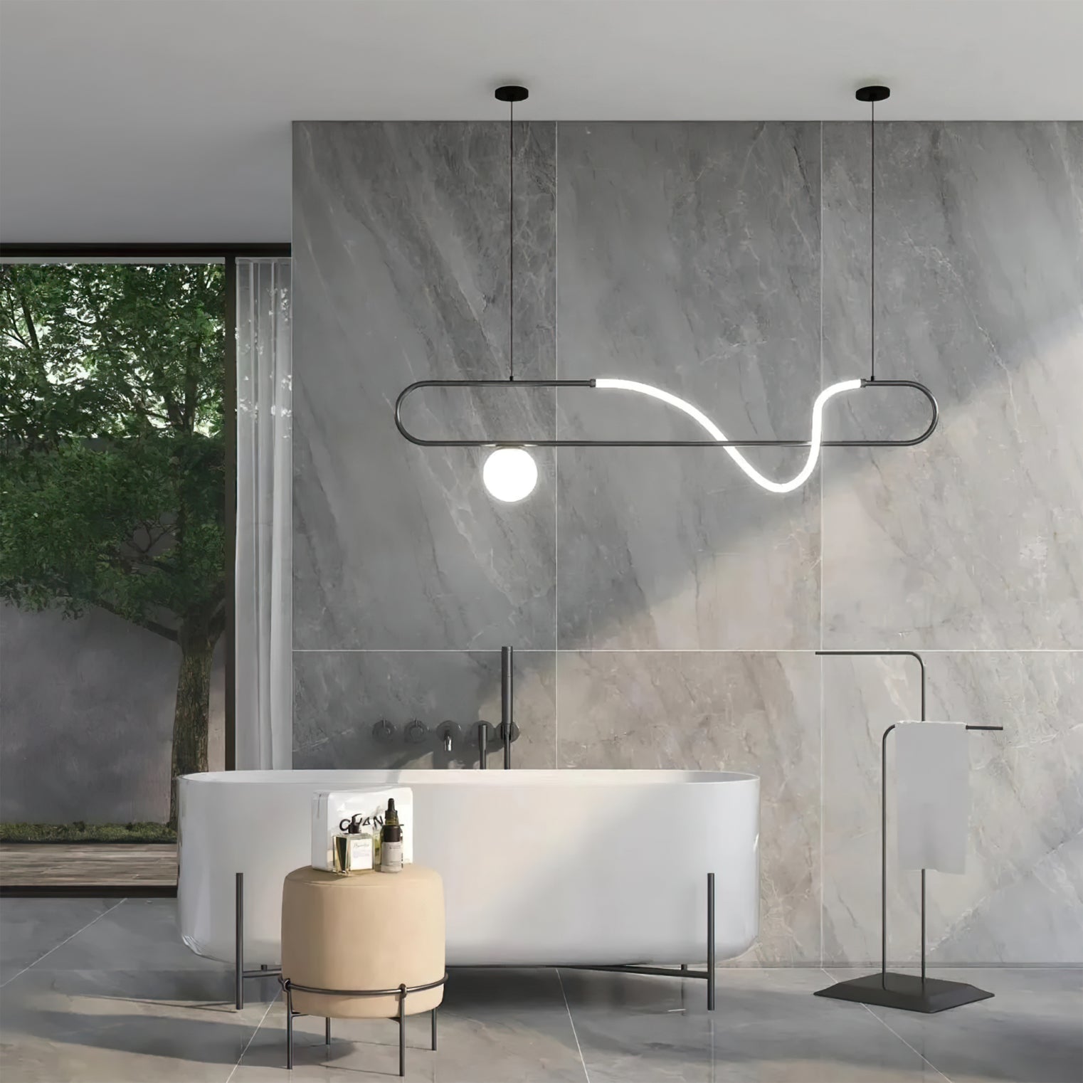 Kulgony Linear Chandelier - Lumpaz