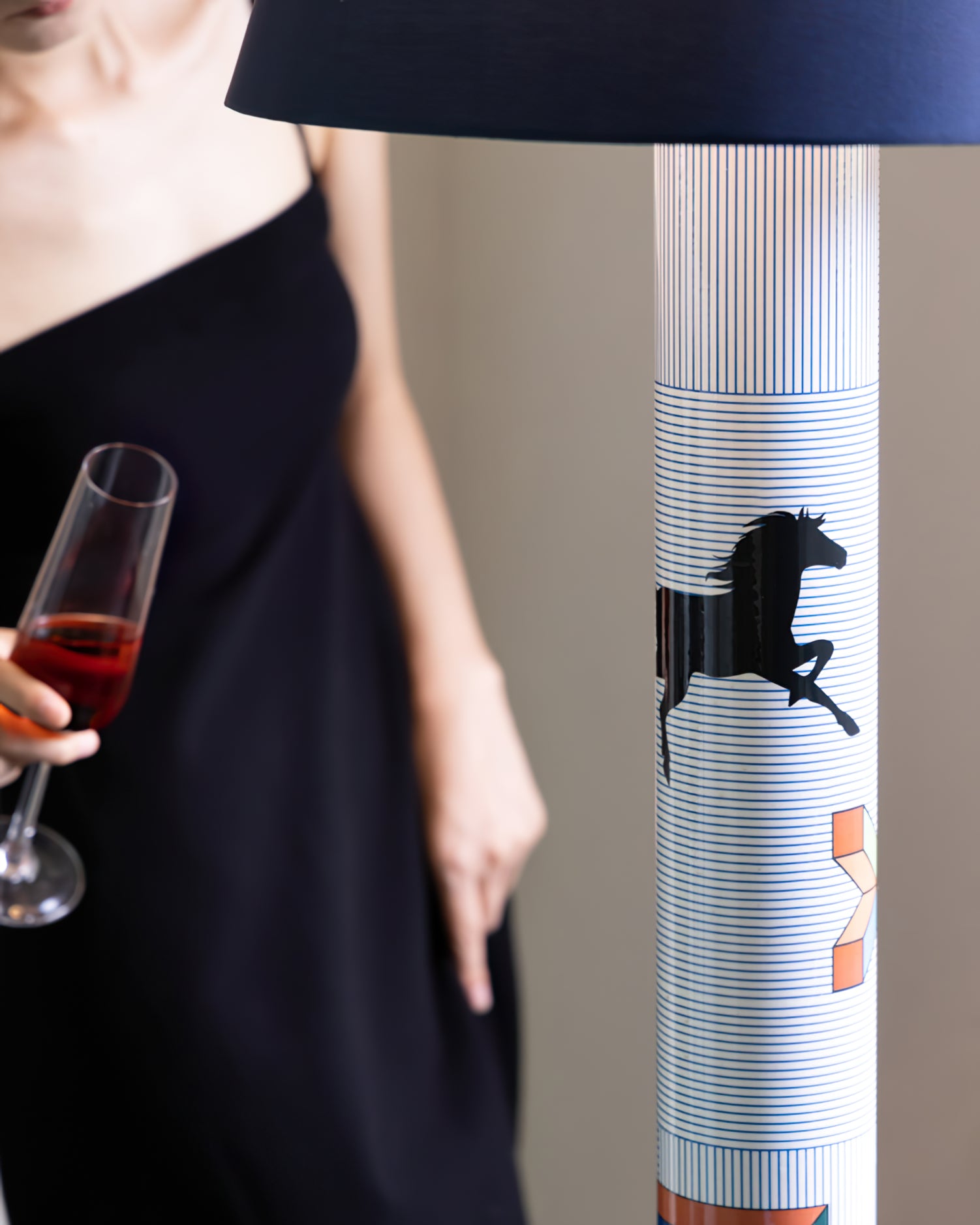 Striped Pony Floor Lamp - Lumpaz