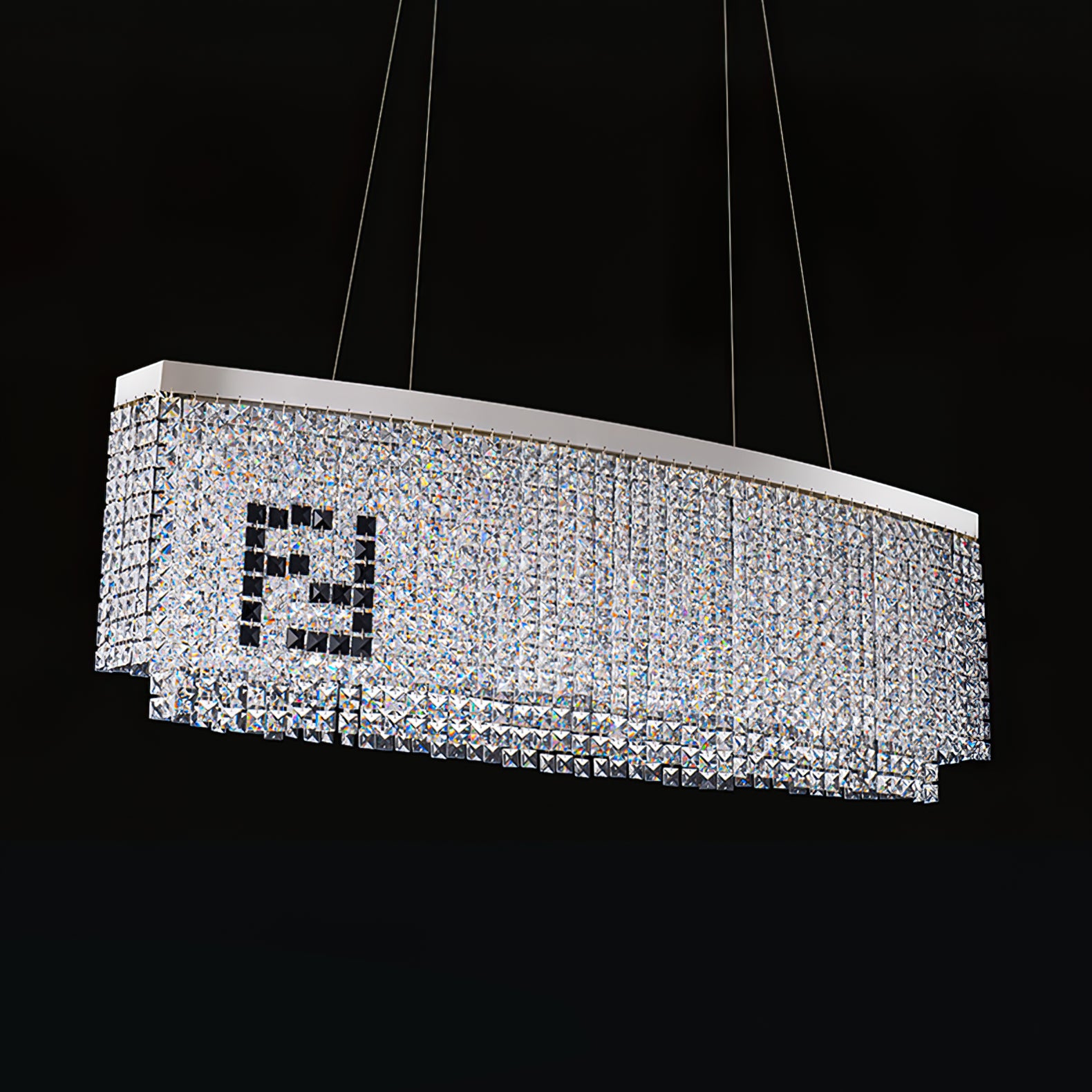 Liliana Rectangle Crystal Chandelier - Lumpaz