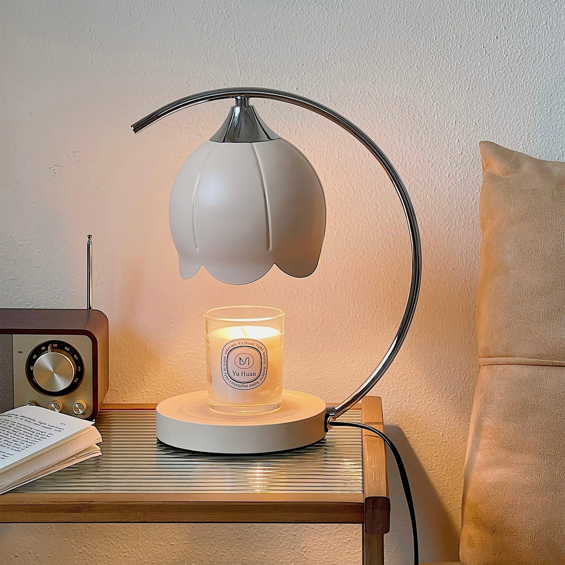 Floral Candle Table Lamp - Lumpaz