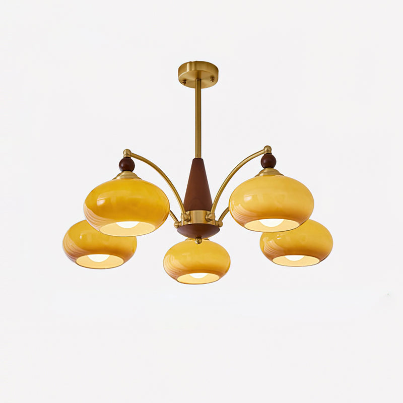 Tillary Wood Chandelier - Lumpaz