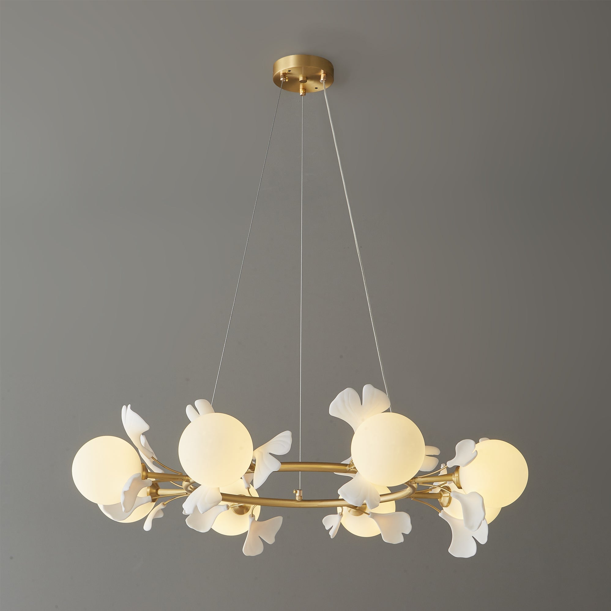Allanie Gingko Round Chandelier - Lumpaz