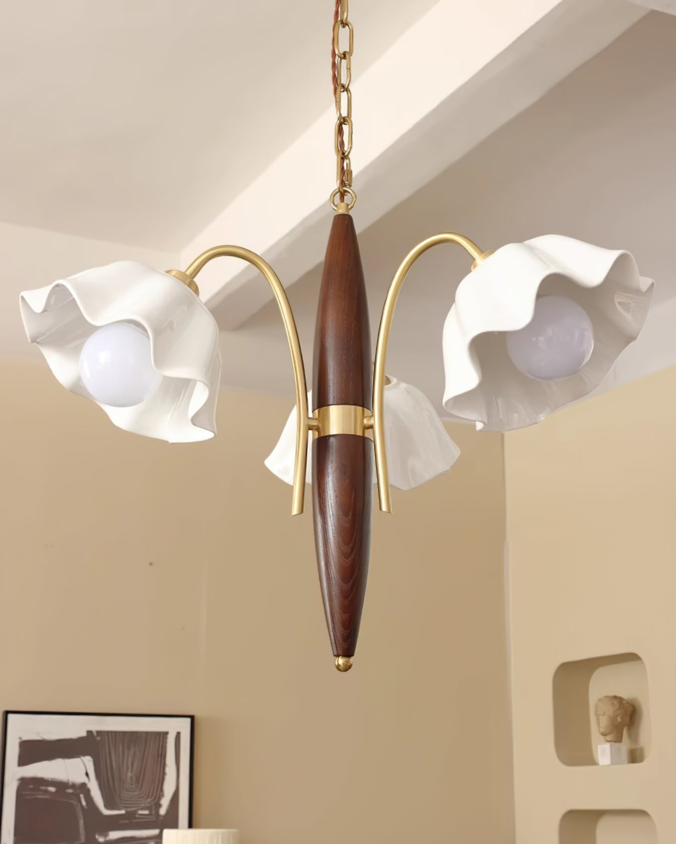 Olina Flower Ceramics Chandelier - Lumpaz