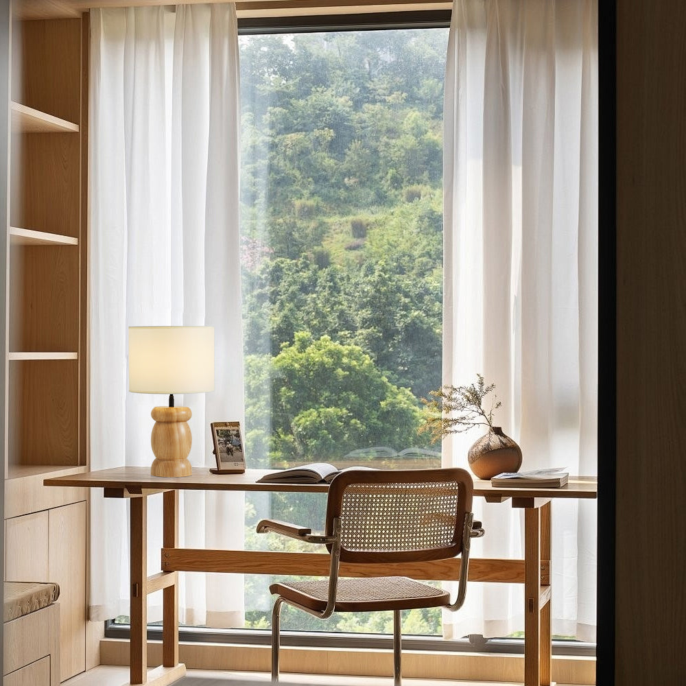 Pebble Wood Table Lamp - Lumpaz