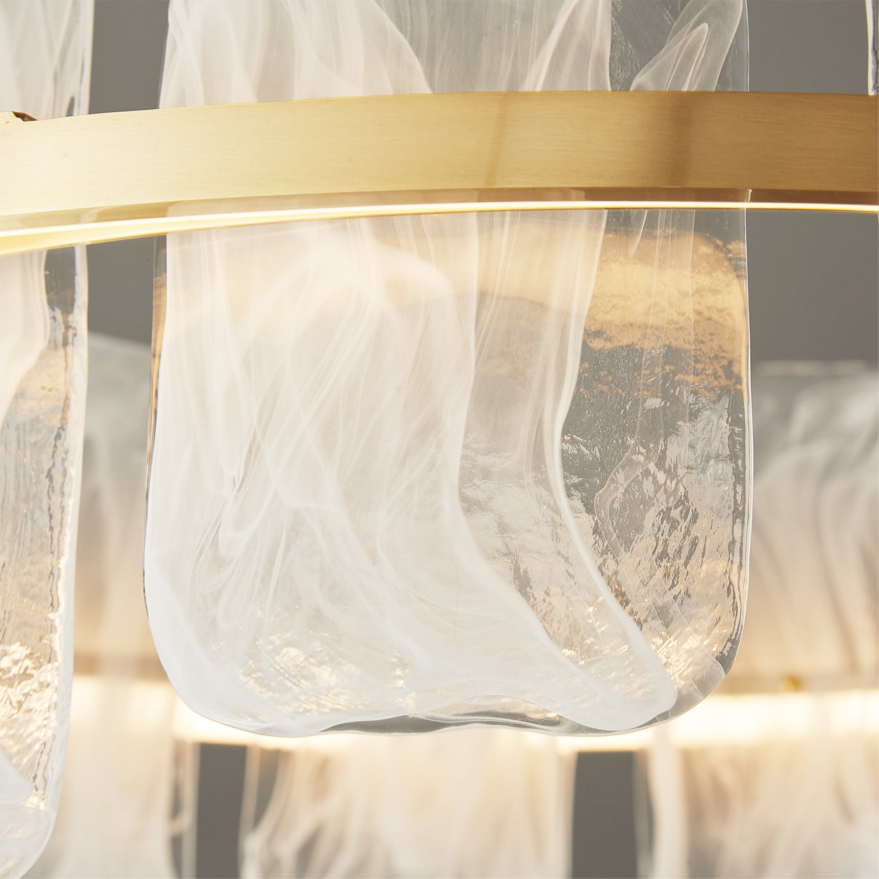 Mille Round Glass Chandelier - Lumpaz