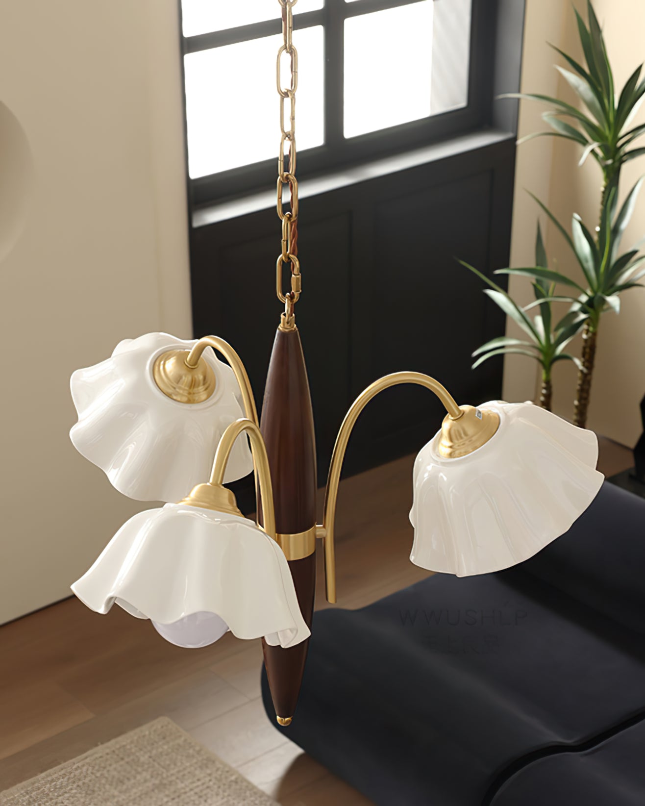 Olina Flower Ceramics Chandelier - Lumpaz