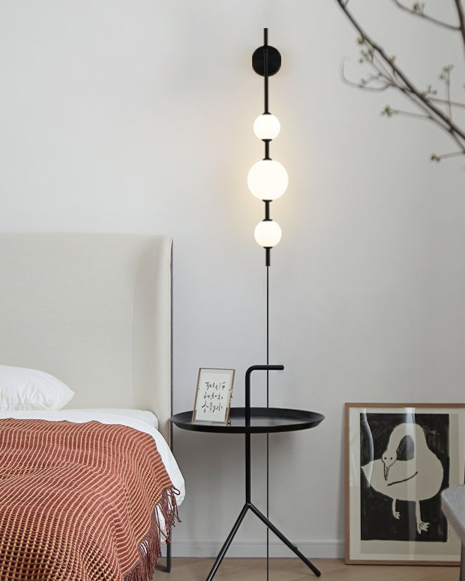 Vertical Globe Plug In Wall Lamp - Lumpaz