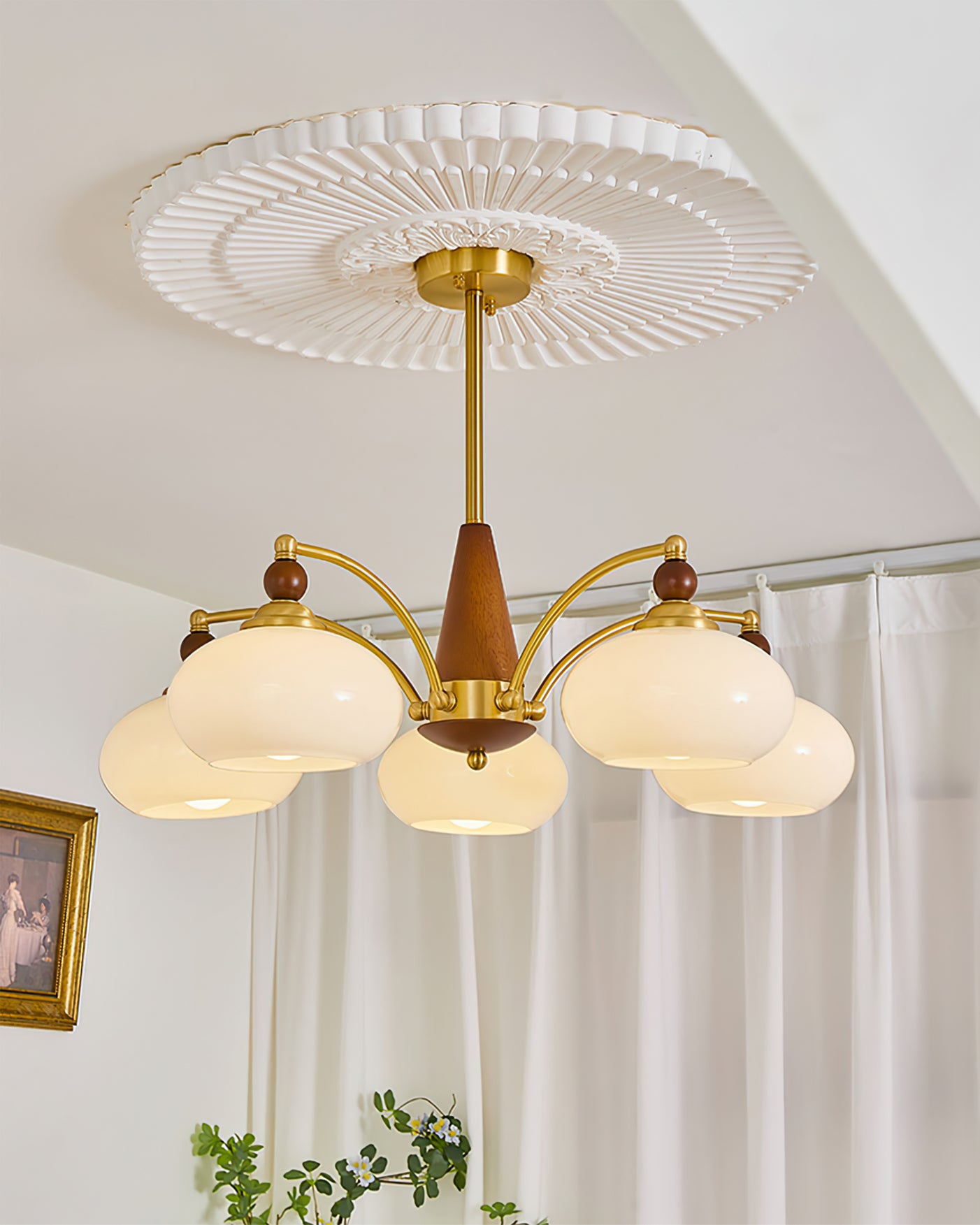 Tillary Wood Chandelier - Lumpaz