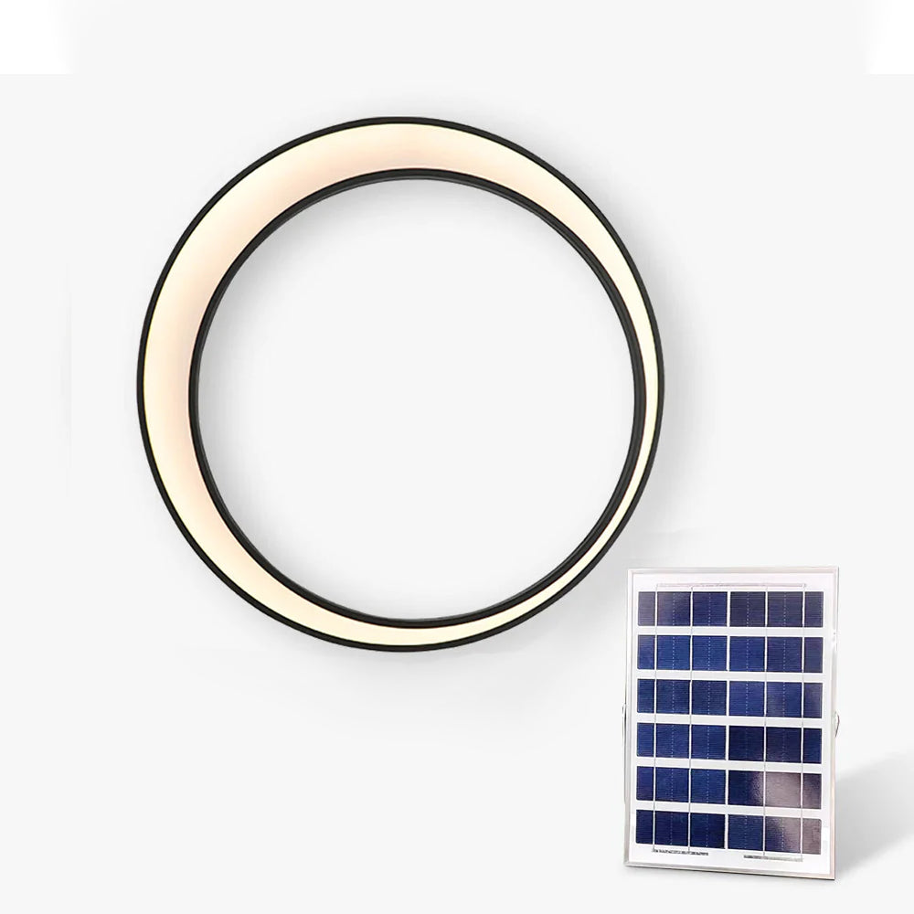 Moon Solar Outdoor Wall Lamp - Lumpaz