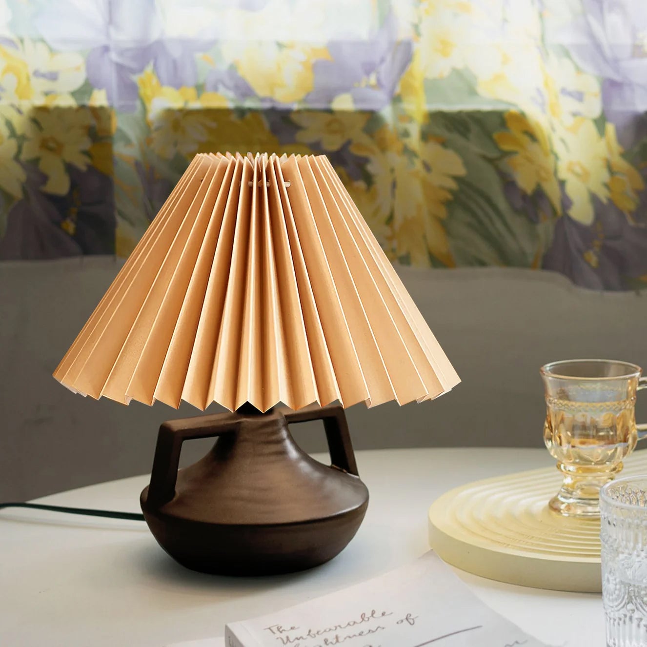 Navia Pleated Table Lamp - Lumpaz