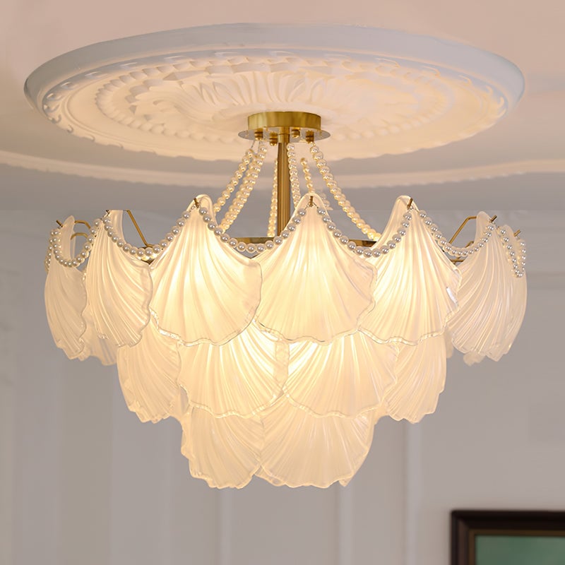 Scallop Shell Chandelier - Lumpaz