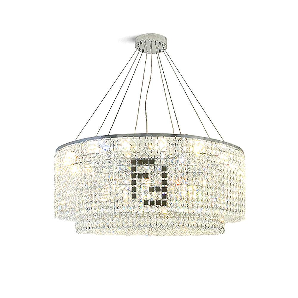 Liliana Round Crystal Chandelier - Lumpaz