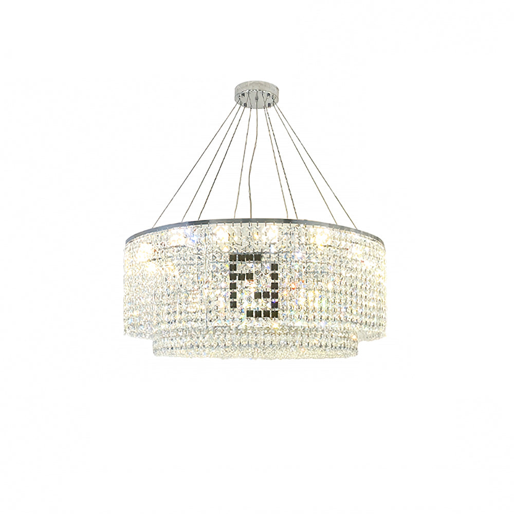 Liliana Round Crystal Chandelier - Lumpaz
