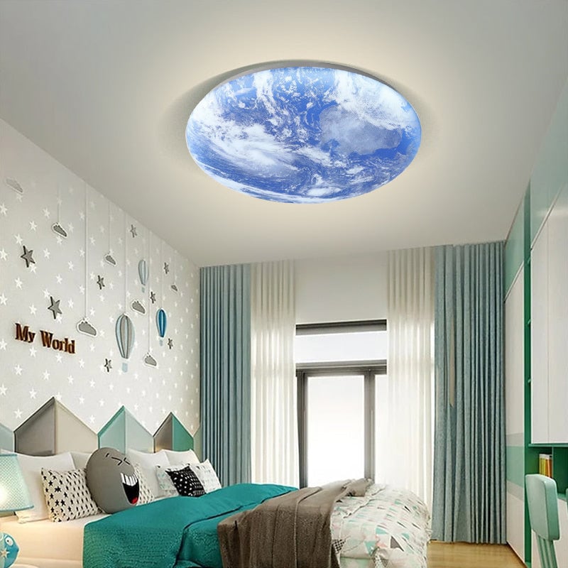 Creative Round Moon LED Ceiling Light - Lumpaz