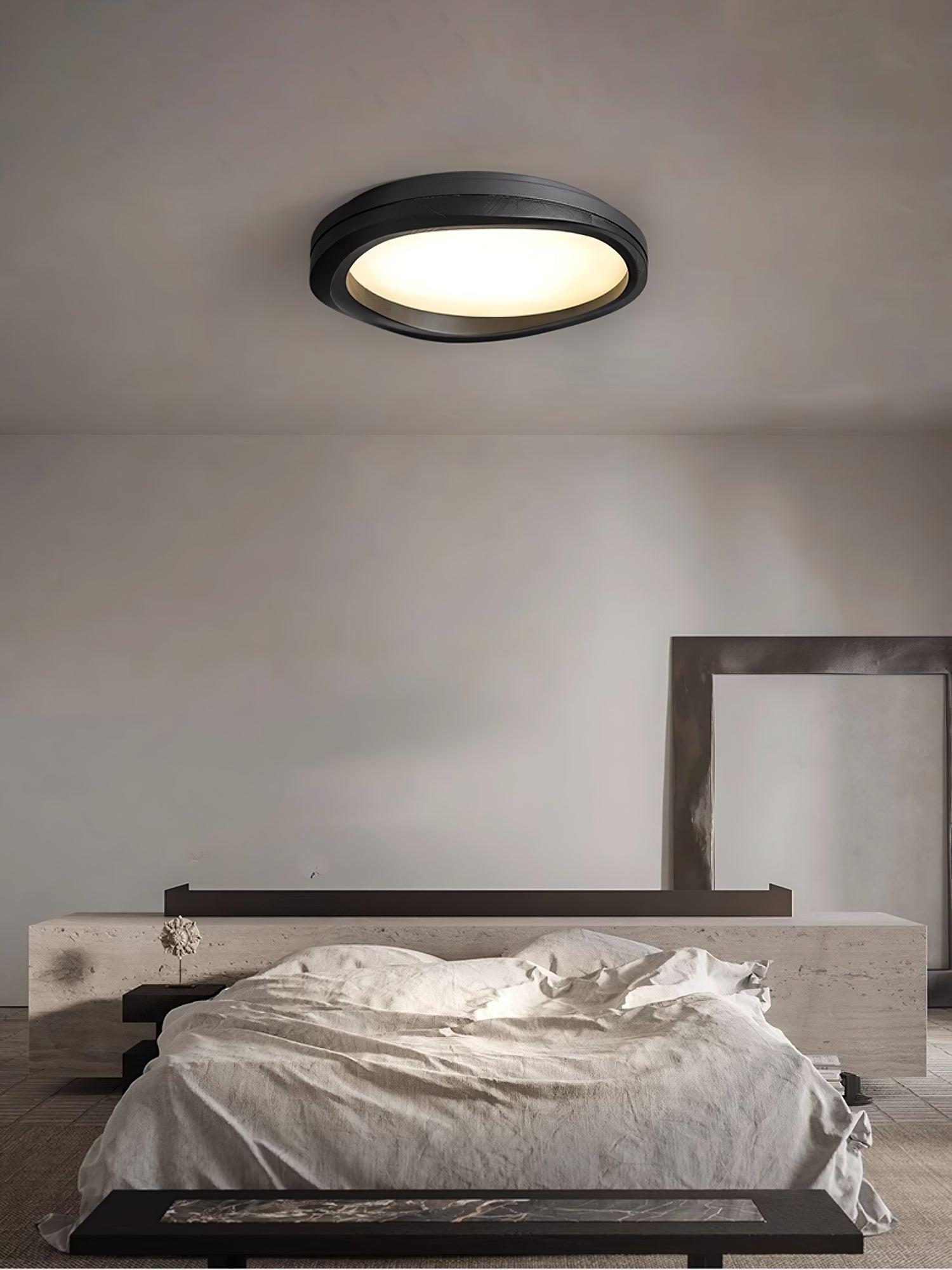 Timber Round Wood Ceiling Lamp - Lumpaz